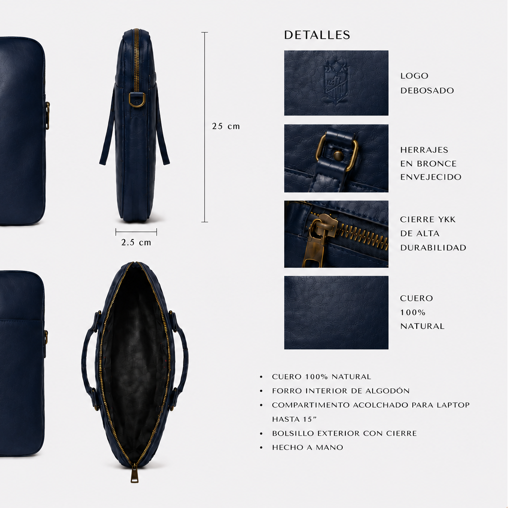 Porta Laptop Atlas de Piel Genuina